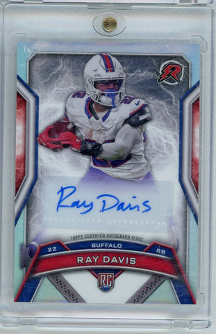 2024 Topps Resurgence Ray Davis #RRS-RD Autographed Rookie RC Football Card (ONLINE ORDER ONLY)