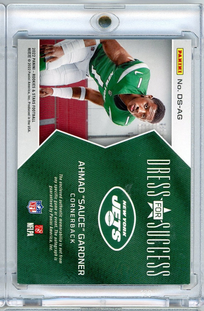 2022 Panini Rookies & Stars Dress for Success Sauce Gardner #DS-AG 01/99 Autographed Rookie RC Football Card (ONLINE ORDER ONLY)