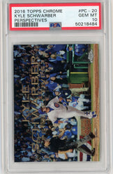 Graded 2016 Topps Chrome Kyle Schwarber #PC20 Perspectives Rookie RC Baseball Card PSA 10 Gem Mint (ONLINE ORDER ONLY)