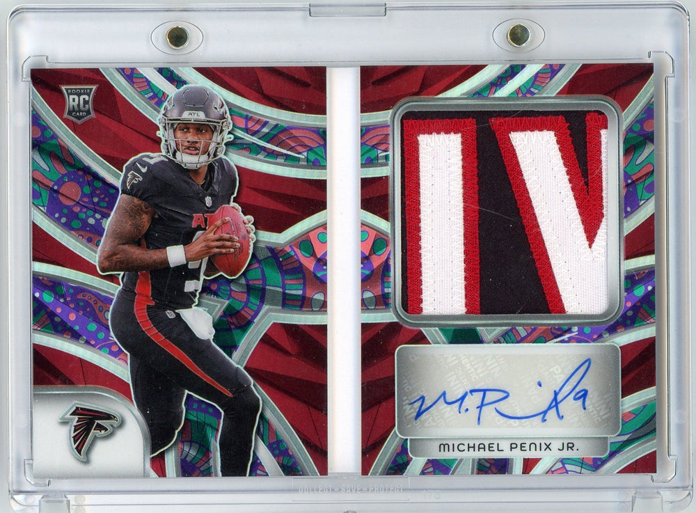 2024 Panini Spectra Rookie Genesis Michael Penix Jr #RGH-MPJ RPA Booklet Auto /5 Rookie RC Football Card (ONLINE ORDER ONLY)