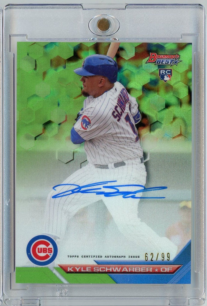 2016 Bowman Best Kyle Schwarber #B16-KS /99 Auto Rookie RC Baseball Card (ONLINE ORDER ONLY)