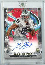 2024 Topps Inception Brock Bowers #RA-BB /75 On Card Autograph Rookie RC Football Card (ONLINE ORDER ONLY)