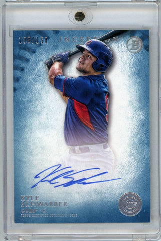 2015 Bowman Inception Kyle Schwarber #PA-KS /150 Auto Rookie RC Baseball Card (ONLINE ORDER ONLY)
