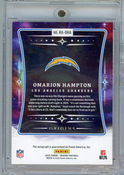 2025 Panini Origins Omarion Hampton #RAOHA /75 Orange Auto Rookie RC Football Card (ONLINE ORDER ONLY)