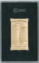 Graded 1888 N76 W. Duke, Sons & Co. Great Americans #DANNY Daniel Webster Baseball Tobacco Card SGC 3 (ONLINE ORDER ONLY)