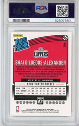 Graded 2018 Panini Donruss Optic Shai Gilgeous-Alexander #SHAI Rookie RC Basketball Card PSA 10 Gem Mint (ONLINE ORDER ONLY)