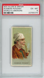 Graded 1888 Allen & Ginter World's Smokers N33 Suabian Peasant Baseball Tobacco Card PSA 6 (ONLINE ORDER ONLY)