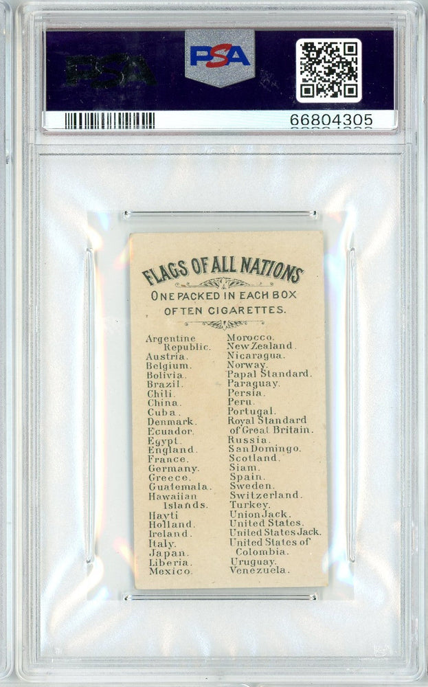 Graded 1887 N9 Allen & Ginter Flags of all Nations R.S. Great Britain Baseball Tobacco Card PSA 5 (ONLINE ORDER ONLY)
