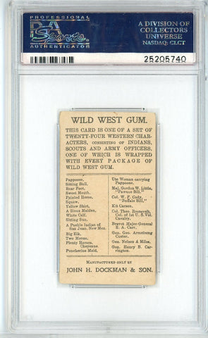 Graded 1910 E50 John H. Dockman Wild West Gum Col. W.F. Cody Buffalo Bill Baseball Tobacco Card PSA 4.5 (ONLINE ORDER ONLY)