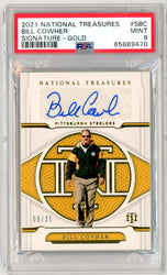 Graded 2021 National Treasures Bill Cowher #SBC /35 Autographed Football Card PSA 9 Mint (ONLINE ORDER ONLY)