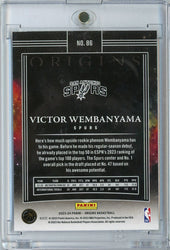 2023 Panini Origins Victor Wembanyama #86 Tessellated Case Hit SSP Rookie RC Basketball Card (ONLINE ORDER ONLY)