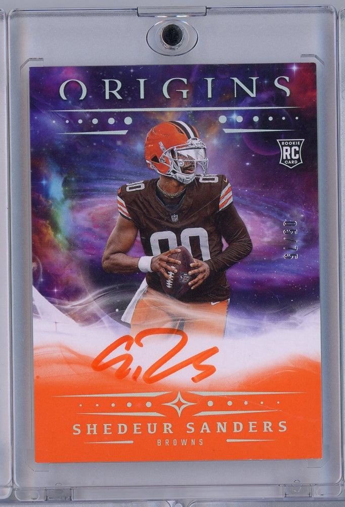 2025 Panini Origins Shedeur Sanders #RA-SSA /75 Orange Auto Rookie RC Football Card (ONLINE ORDER ONLY)