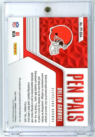 2025 Donruss Elite Pen Pals Dillon Gabriel #PPDGA Auto Rookie RC Football Card (ONLINE ORDER ONLY)