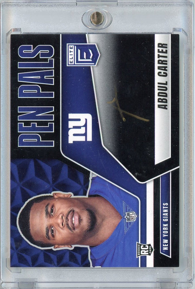 2025 Donruss Elite Pen Pals Black Abdul Carter #PPACA Gold Ink Auto Rookie RC Football Card (ONLINE ORDER ONLY)