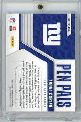 2025 Donruss Elite Pen Pals Purple Abdul Carter #PPACA Auto Rookie RC Football Card (ONLINE ORDER ONLY)