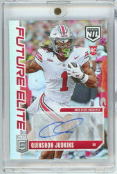 2025 Panini Donruss Elite Quinshon Judkins #FE-QJS Future Elite NIL Rookie Auto /149 Rookie RC Football Card (ONLINE ORDER ONLY)