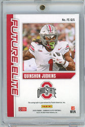 2025 Panini Donruss Elite Quinshon Judkins #FE-QJS Future Elite NIL Rookie Auto /149 Rookie RC Football Card (ONLINE ORDER ONLY)