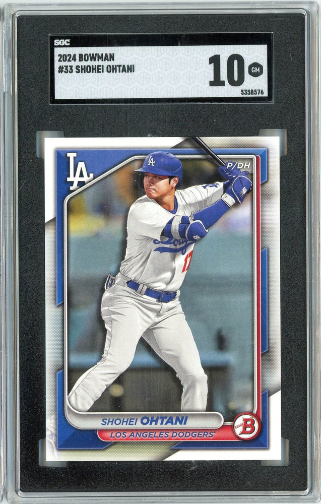 Graded 2024 Topps Bowman Shohei Ohtani #33 Baseball Card SGC 10 Gem Mint (ONLINE ORDER ONLY)
