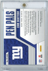 2025 Donruss Elite Pen Pals Cam Skattebo #PPCAM Auto Rookie RC Football Card (ONLINE ORDER ONLY)