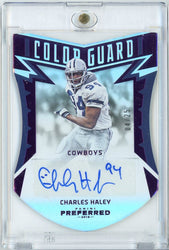 2016 Panini Preferred Football Color Guard Purple Charles Haley #222 /25 Auto Football Card (ONLINE ORDER ONLY)