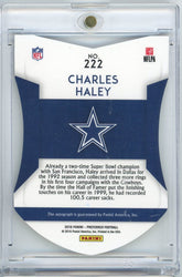 2016 Panini Preferred Football Color Guard Purple Charles Haley #222 /25 Auto Football Card (ONLINE ORDER ONLY)