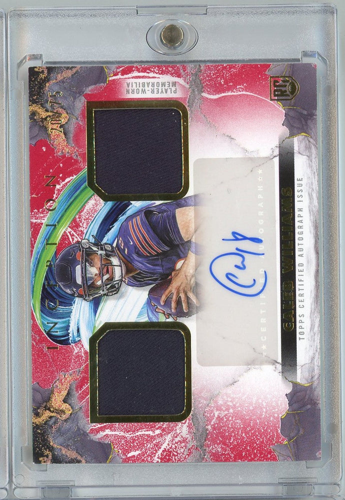2024 Topps Inception Franchise Foundation Caleb Williams #FFRA-CW /75 Relic Auto Rookie RC Football Card (ONLINE ORDER ONLY)