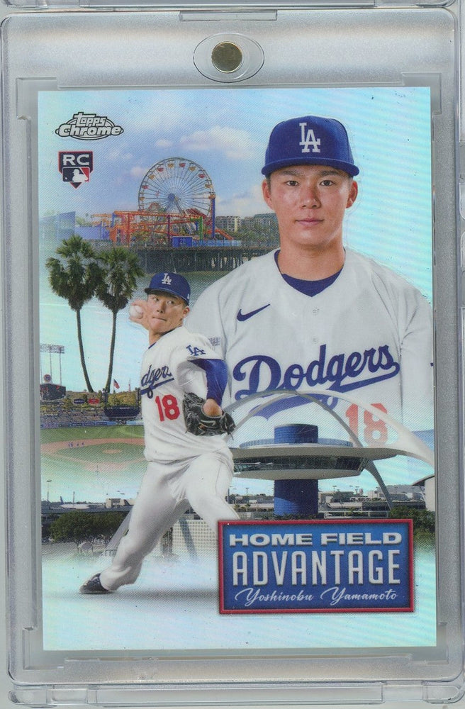 2025 Topps Home Field Advantage Yoshinobu Yamamoto #HFAC-18 Los Angeles Dodgers Rookie RC Baseball Card (ONLINE ORDER ONLY)