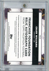 2024 Topps Inception Franchise Foundation Caleb Williams #FFRA-CW /75 Relic Auto Rookie RC Football Card (ONLINE ORDER ONLY)