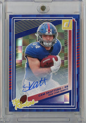 2025 Donruss The Rookies Cam Skattebo #19 /299 Auto Rookie RC Football Card (ONLINE ORDER ONLY)