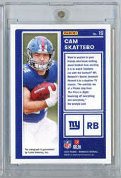 2025 Donruss The Rookies Cam Skattebo #19 /299 Auto Rookie RC Football Card (ONLINE ORDER ONLY)