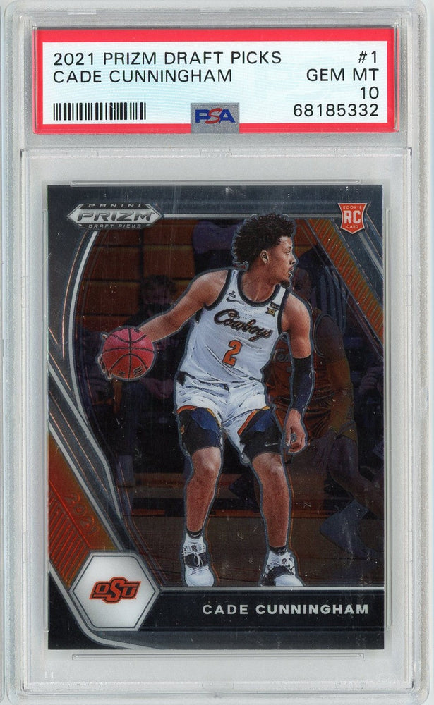 Graded 2021 Panini Prizm Draft Picks Cade Cunningham #1 Rookie RC Basketball Card PSA 10 Gem Mint (ONLINE ORDER ONLY)