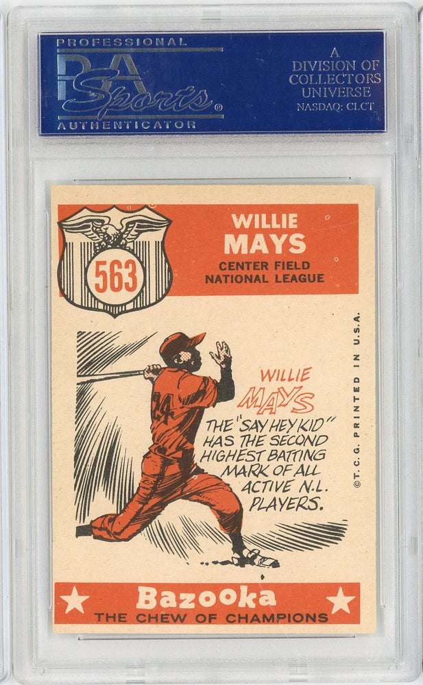 Graded 1959 Topps All Star Willie Mays #563 Baseball Card PSA 7 Near Mint (ONLINE ORDER ONLY)