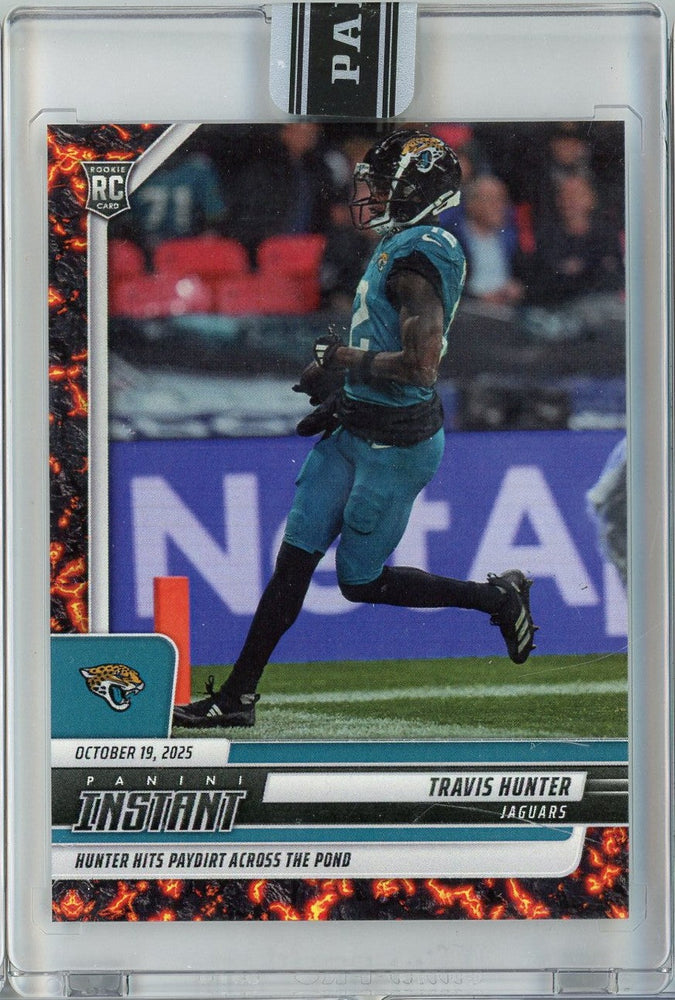 2025 Panini Instant Travis Hunter #157 Magma 1/1 Jacksonville Jaguars Rookie RC Football Card (ONLINE ORDER ONLY)