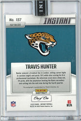 2025 Panini Instant Travis Hunter #157 Magma Auto 1/1 Jacksonville Jaguars Rookie RC Football Card (ONLINE ORDER ONLY)