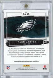 2023 Panini Impeccable Jalen Carter #RA-JC /99 Rookie Autographs Auto Rookie RC Football Card (ONLINE ORDER ONLY)