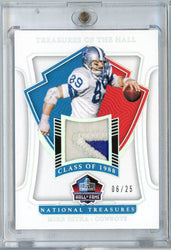 2021 Panini National Treasures Mike Ditka #HALLMD Treasures of the Hall Game Worn Relic Football Card (ONLINE ORDER ONLY)