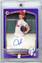 2025 Bowman Andrew Painter #BPAAP /250 Purple Autograph Rookie RC Baseball Card (ONLINE ORDER ONLY)
