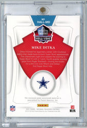 2021 Panini National Treasures Mike Ditka #HALLMD Treasures of the Hall Game Worn Relic Football Card (ONLINE ORDER ONLY)