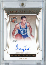 2021 Panini National Treasures Jerry West #TOHJWS /25 Treasures of the Hall Auto Basketball Card (ONLINE ORDER ONLY)