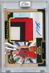 2024 Panini One and One Matas Buzelis #FPABUZ /25 Fractal RPA Auto Rookie RC Basketball Card (ONLINE ORDER ONLY)