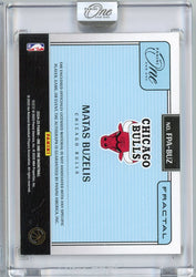 2024 Panini One and One Matas Buzelis #FPABUZ /25 Fractal RPA Auto Rookie RC Basketball Card (ONLINE ORDER ONLY)