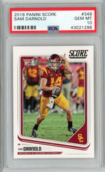 Graded 2018 Panini Score Sam Darnold #349 Rookie RC Football Card PSA 10 Gem Mint (ONLINE ORDER ONLY)