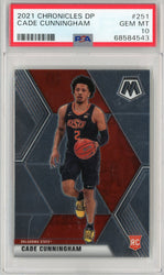 Graded 2021 Panini Chronicles Draft Picks Cade Cunningham #251 Rookie RC Basketball Card PSA 10 Gem Mint