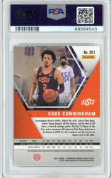 Graded 2021 Panini Chronicles Draft Picks Cade Cunningham #251 Rookie RC Basketball Card PSA 10 Gem Mint
