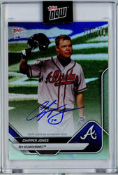 2025 Topps Now Chipper Jones #PMCJ Platinum Member Auto Atlanta Braves Baseball Card