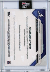 2025 Topps Now Chipper Jones #PMCJ Platinum Member Auto Atlanta Braves Baseball Card