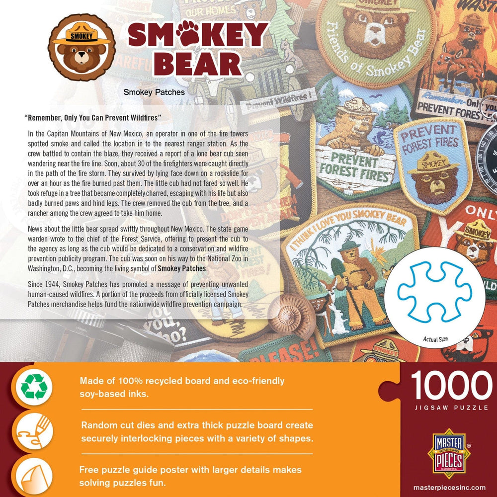 Smokey Bear Patches 1000 Piece Jigsaw Puzzle (ONLINE ORDER ONLY)