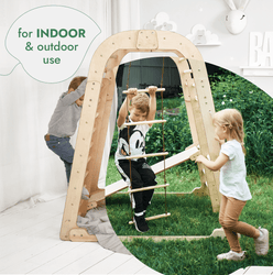 Indoor Playground for Children - 7in1 Playground + Swings Set + Slide Board + Art Set (ONLINE ORDER ONLY)