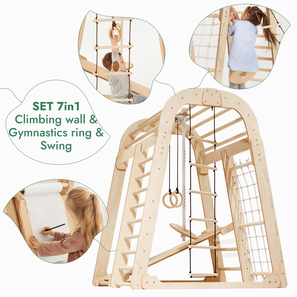 Indoor Playground for Children - 7in1 Playground + Swings Set + Slide Board + Art Set (ONLINE ORDER ONLY)