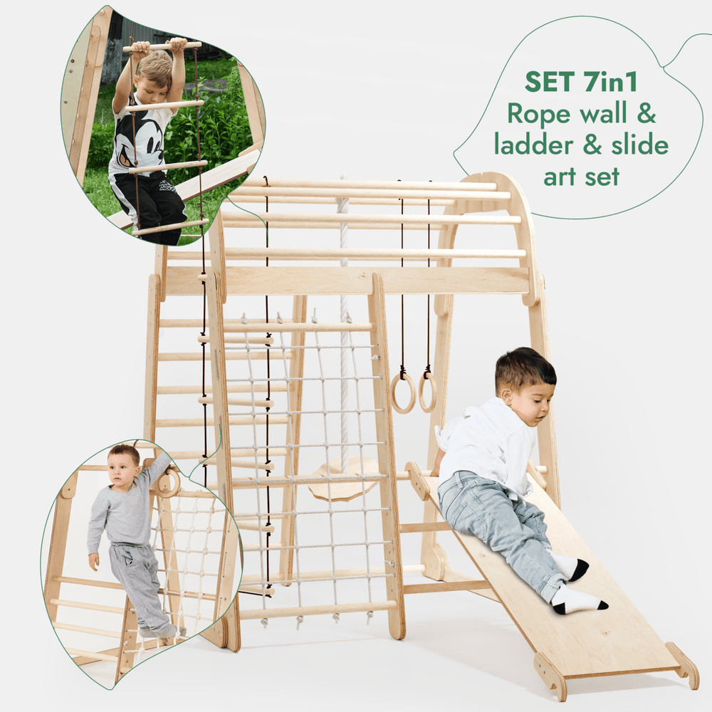 Indoor Playground for Children - 7in1 Playground + Swings Set + Slide Board + Art Set (ONLINE ORDER ONLY)